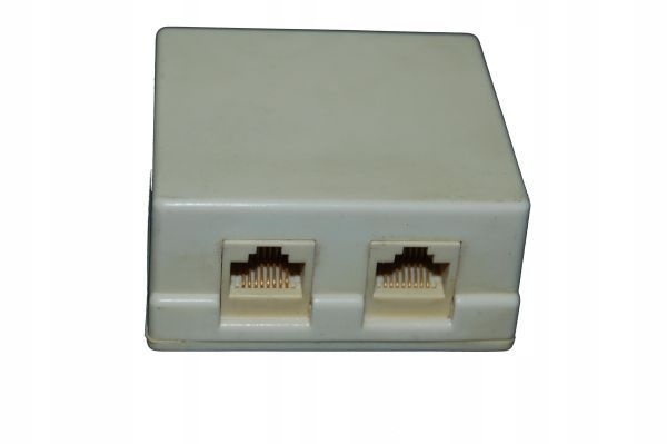 Puszka natynkowa RJ45, podwójne kat.V.