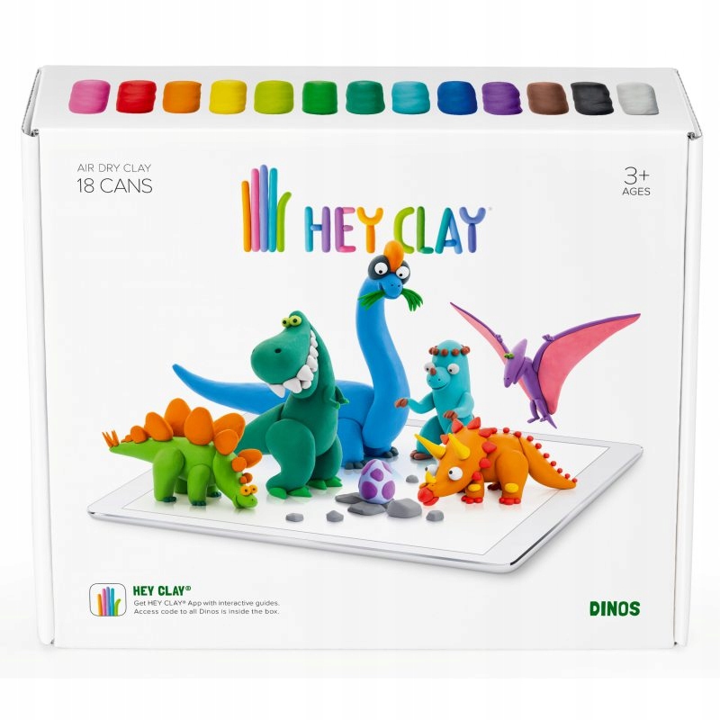 

Hey Clay Masa plastyczna Dinozaury HCLSE006