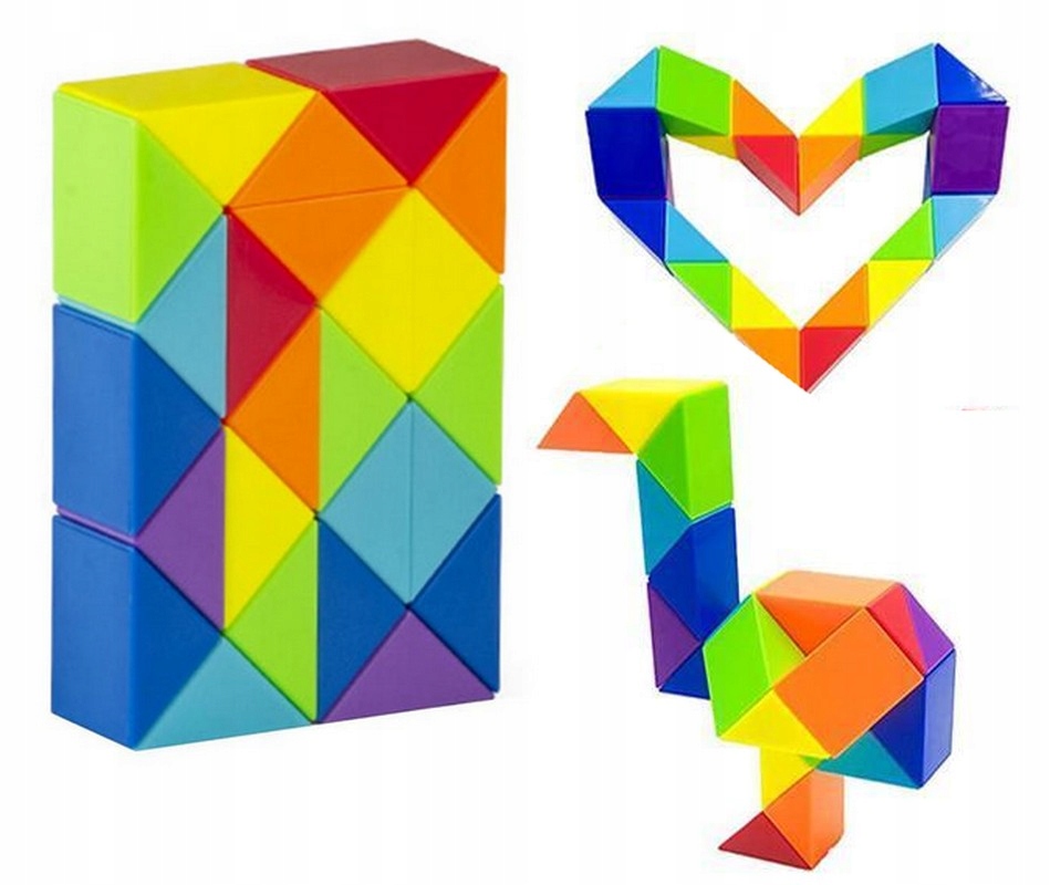 UKŁADANKA MAGICZNY WĄŻ MAGIC SNAKE ŁAMIGŁÓWKA