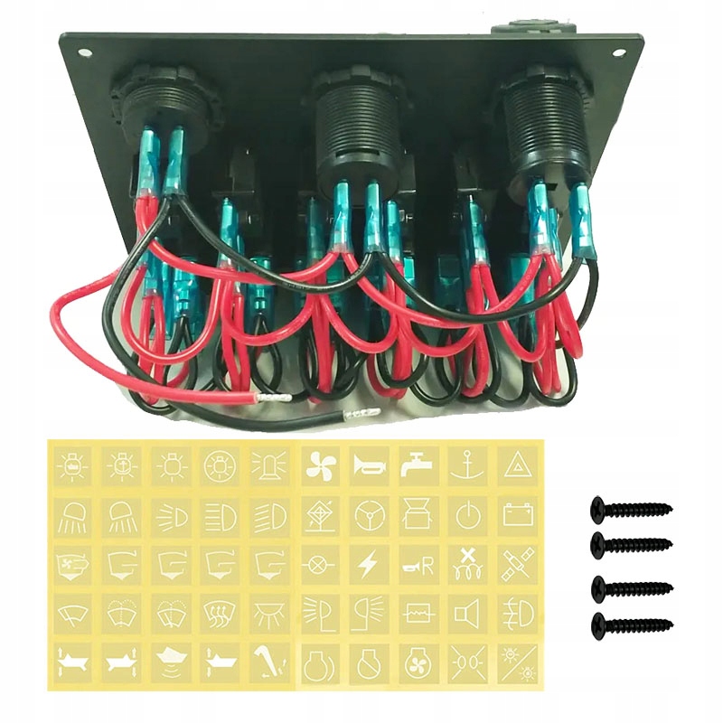 ROZDZIELNIA DO ŁODZI 6X USB+WOLTOMIERZ - 06021 Kod producenta 06021