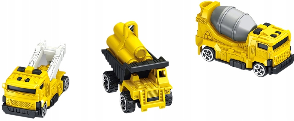 DUŻA CIĘŻARÓWKA Z DŹWIGIEM + POJAZDY BUDOWLANE Marka Nicola Toys