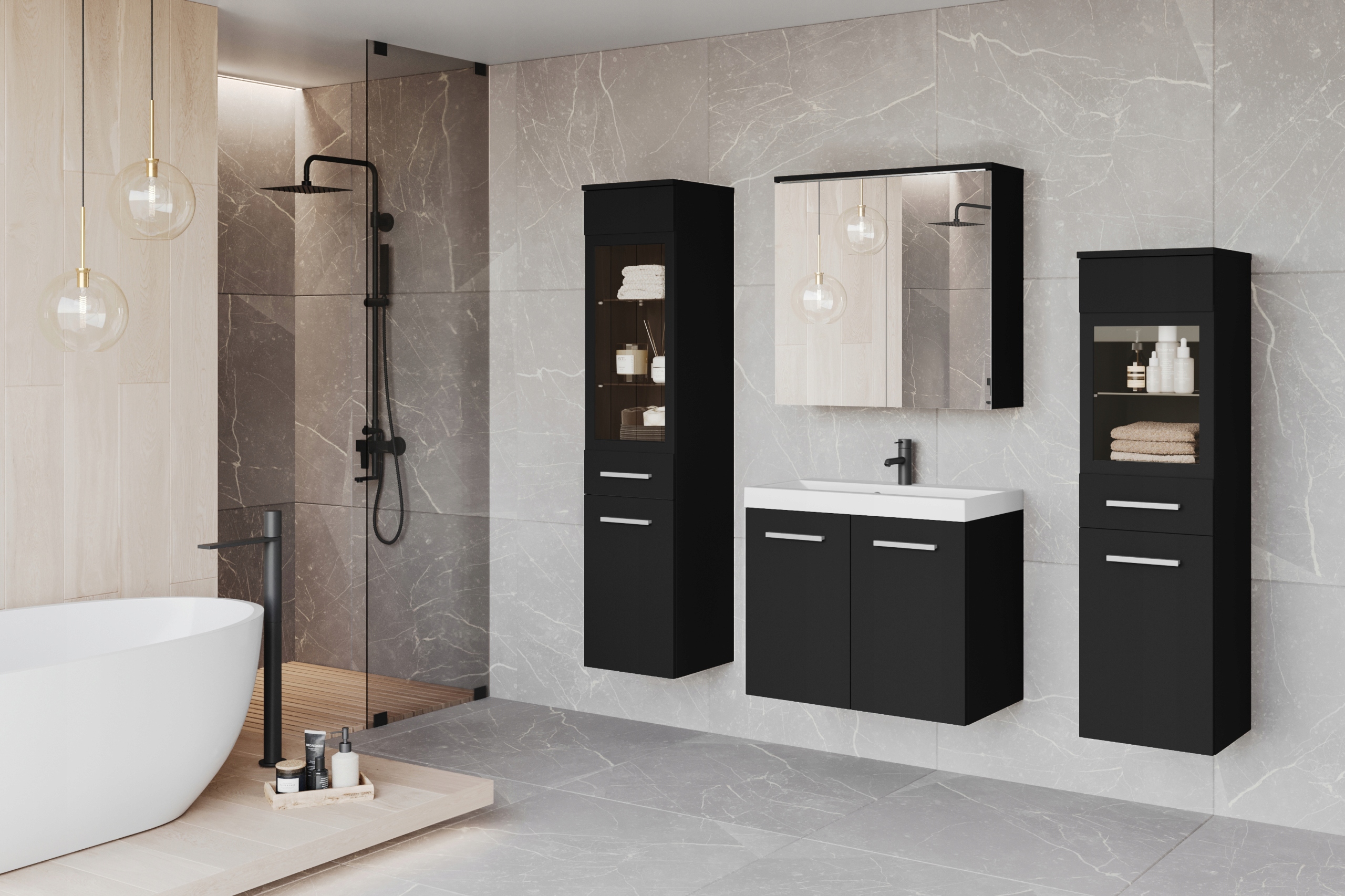 Meble łazienkowe MADRIT II BODEGA Kolor frontów inny kolor