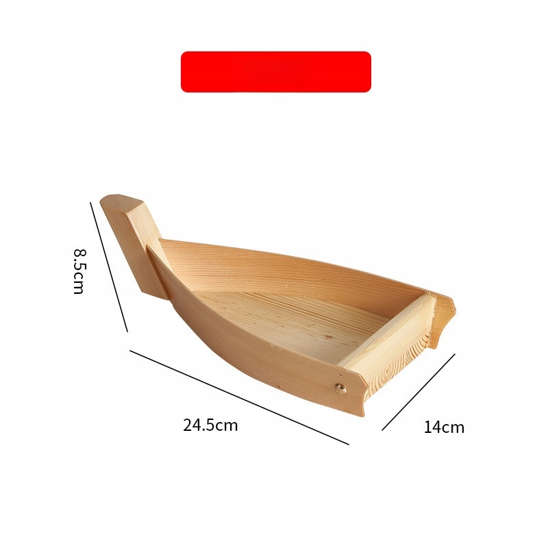 DREWNIANY JAPOŃSKI TALERZ SASHIMI W ŁODZI SUSHI Marka bez marki