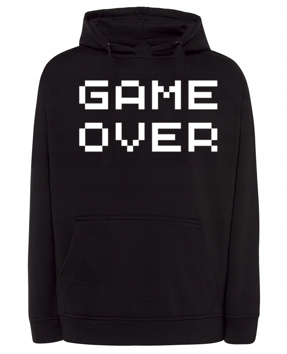 Pánská mikina s potiskem nápis Game Over r.XL