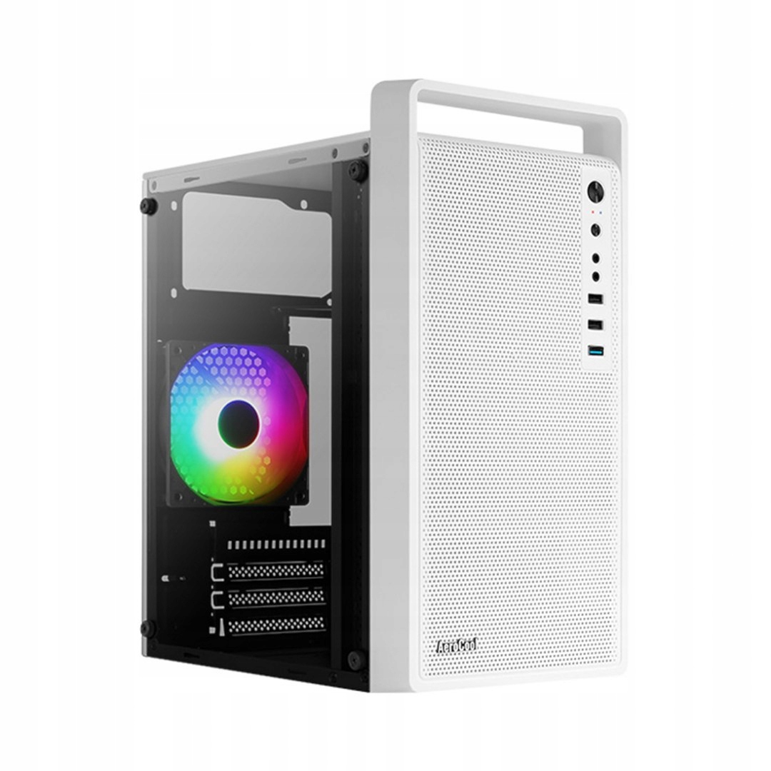 Obudowa Aerocool Pgs CS-109-G-BK-v1 Frgb biała