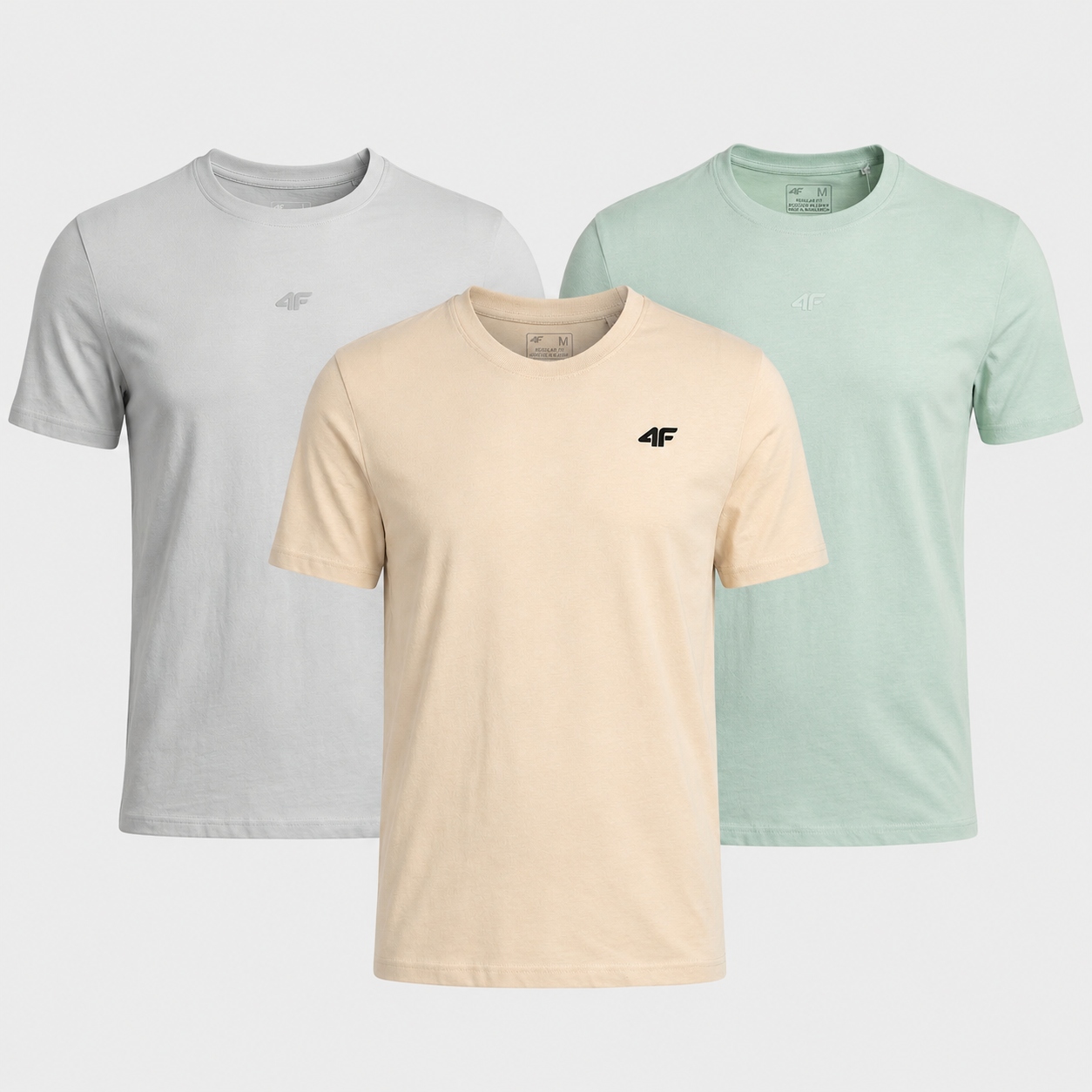 Komplet Koszulek 4F Męski Zestaw T-shirt 3PAK 4XL