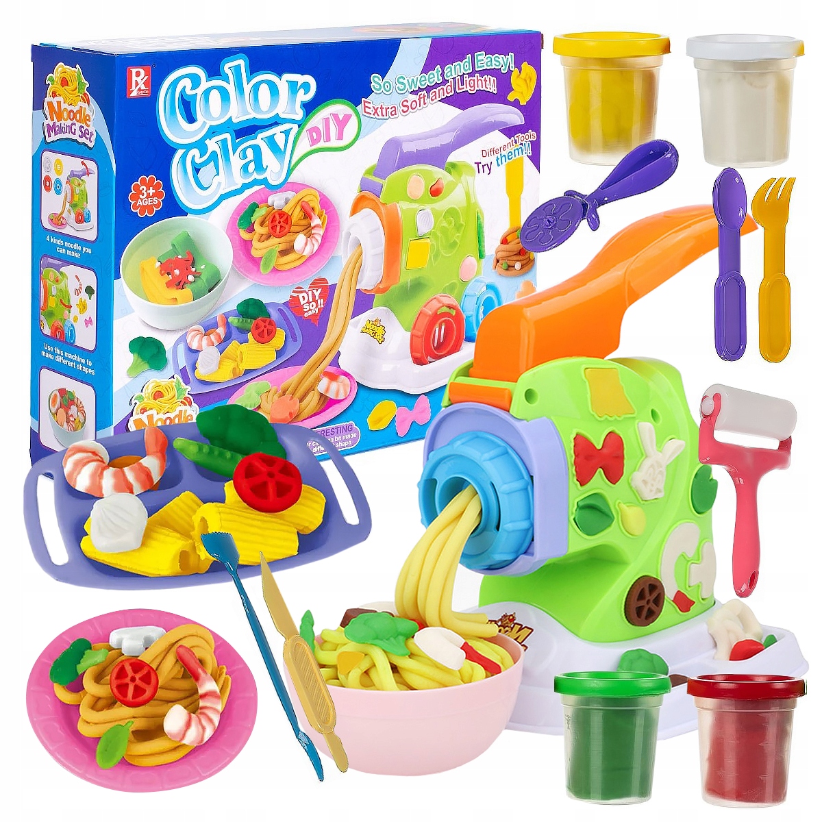 

Ciastolina Duży Zestaw Z Maszynką Do Makaronu