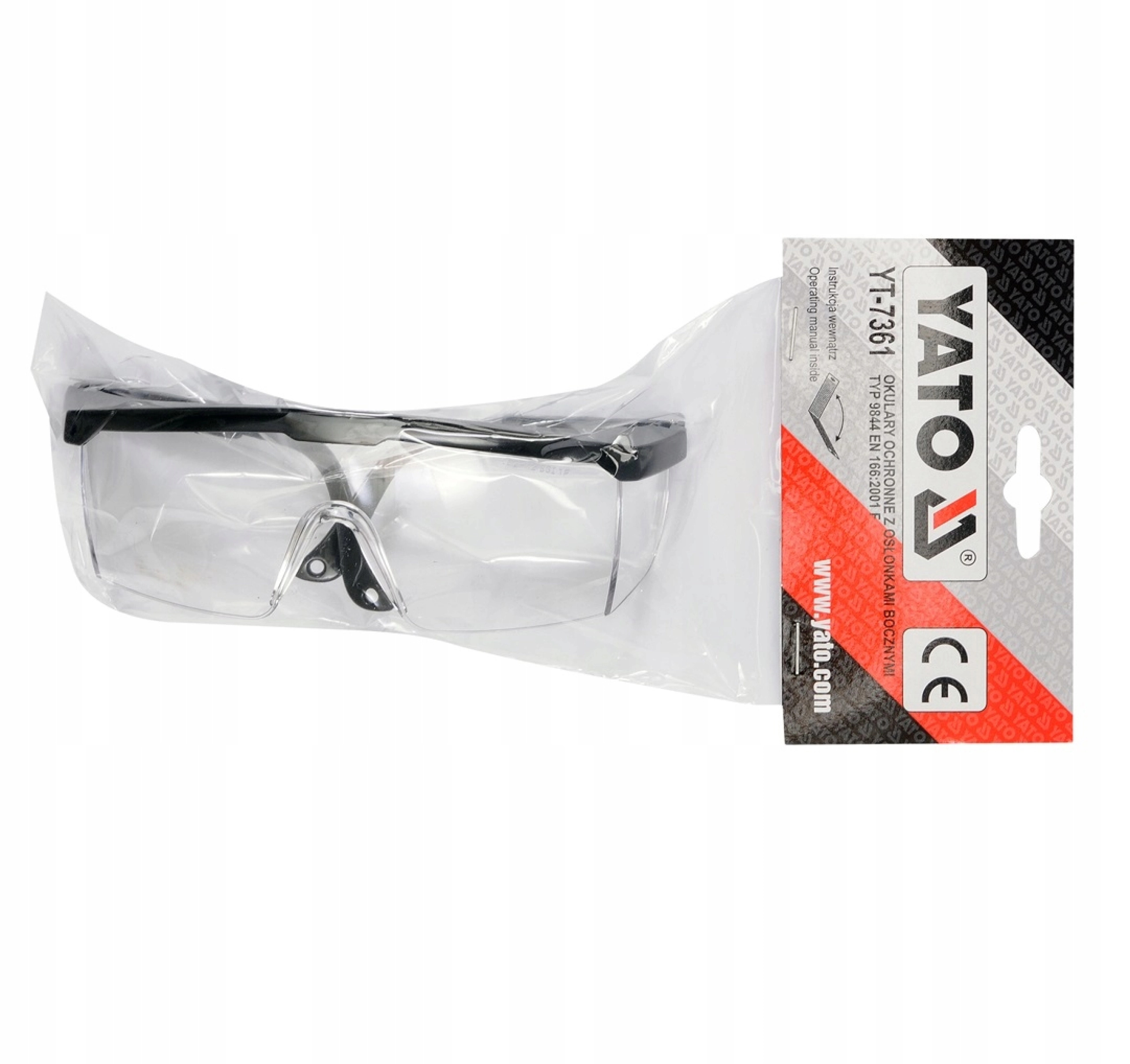 Okulary ochronne bezbarwne BHP 9844 YT-7361 YATO # Kod producenta YT-7361