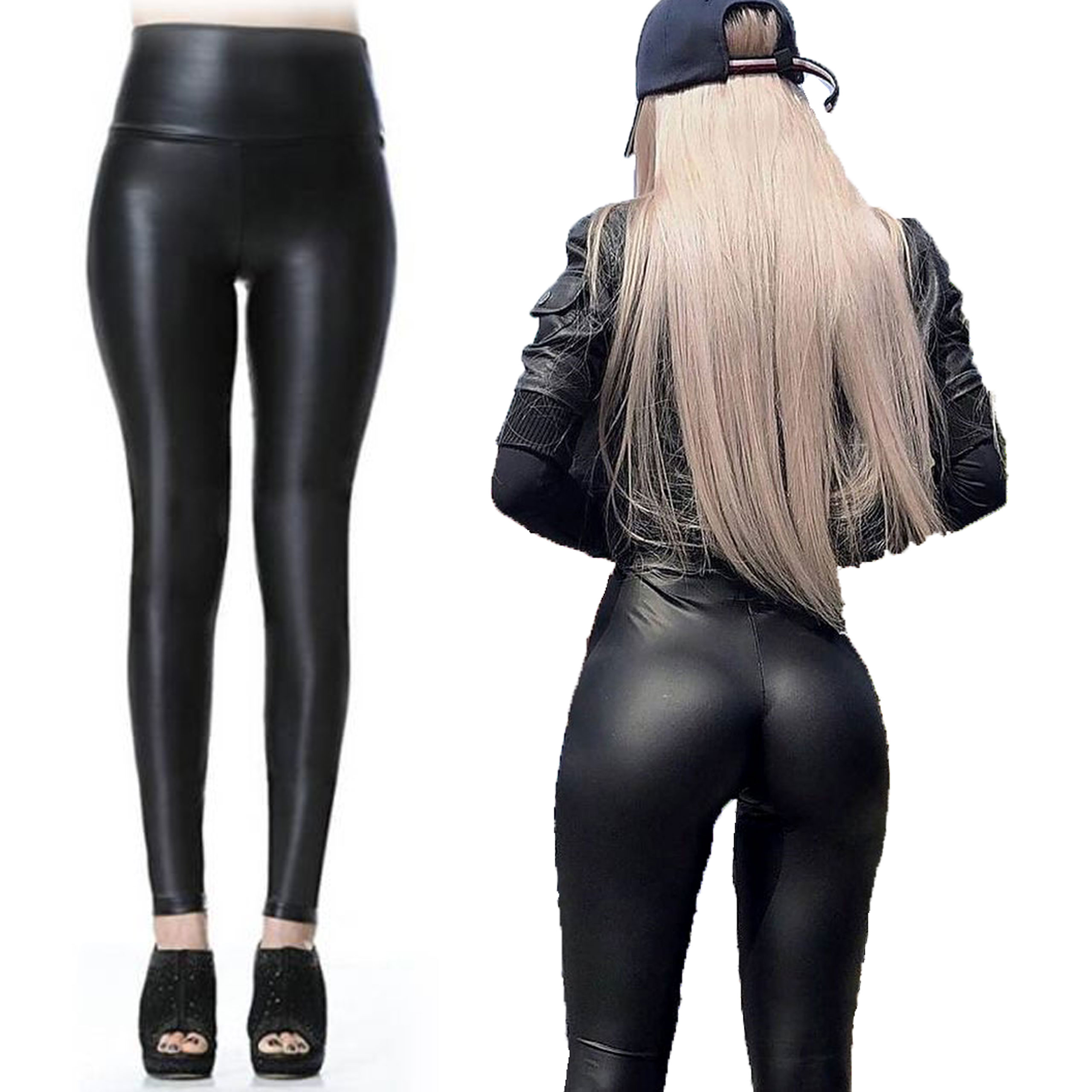 Matowe Legginsymodne Latexy Lateksy do6XL 405A