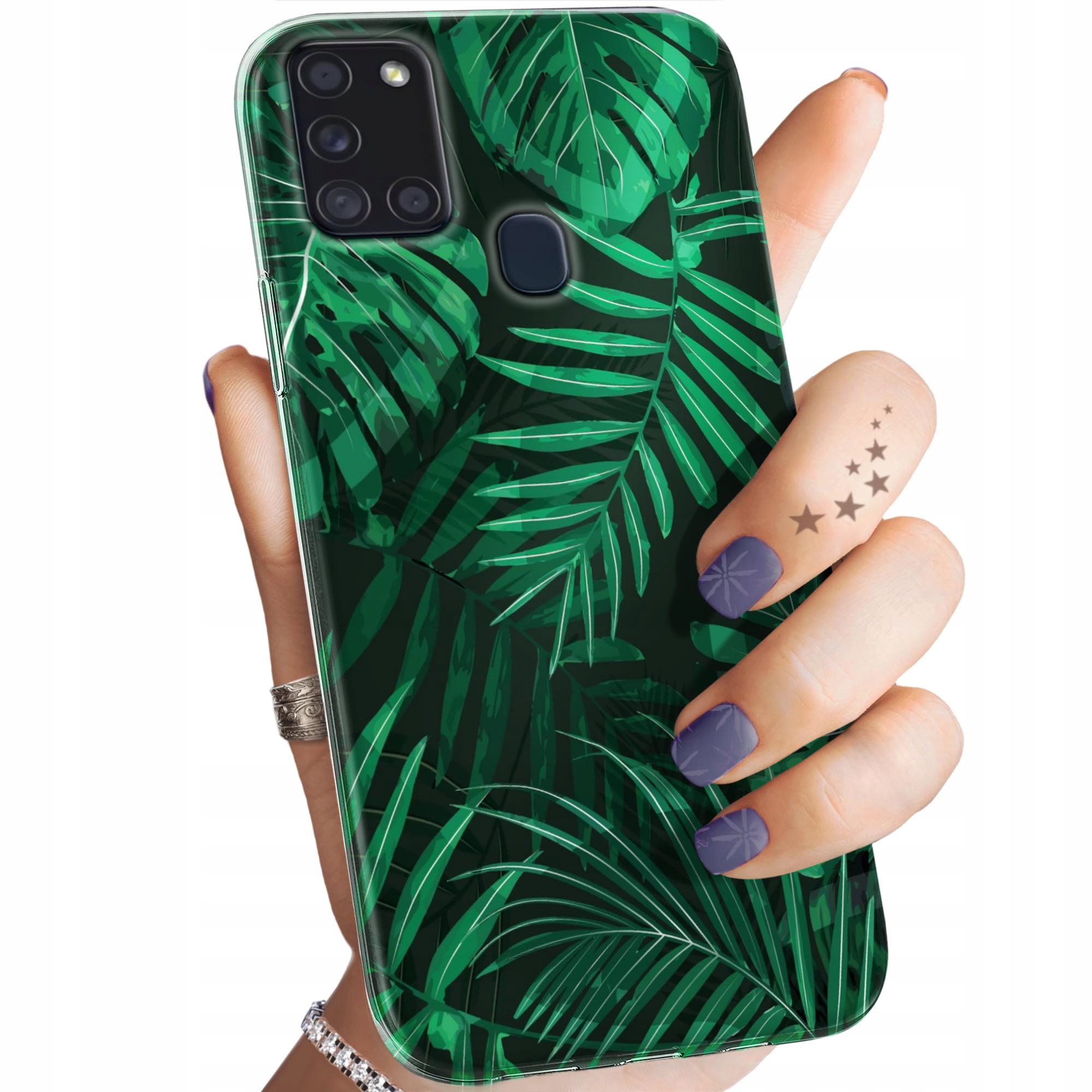 Etui Do Samsung Galaxy A21S Liście Liściaste Natura Obudowa Pokrowiec