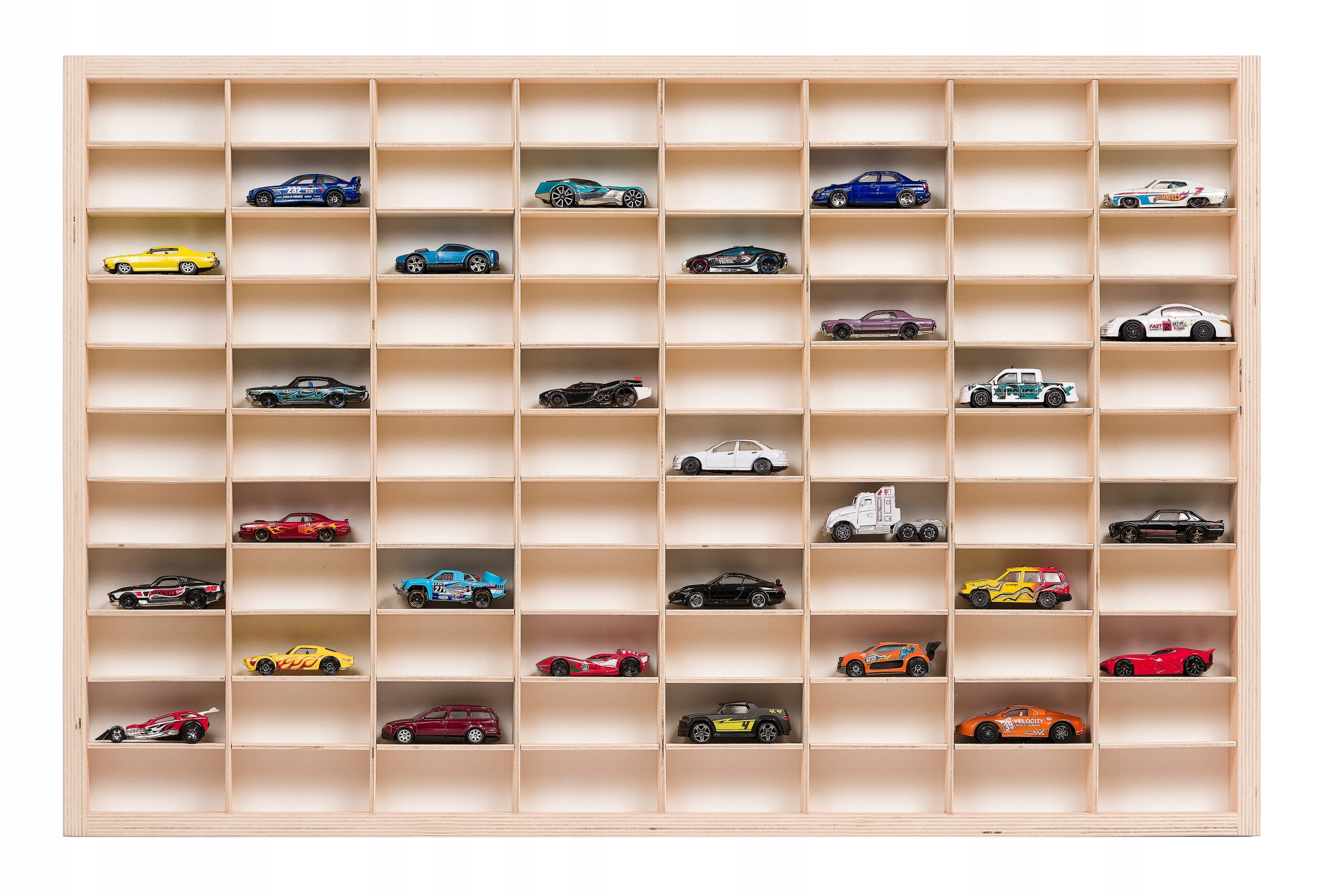 

Półka na resoraki 88 autek typu Hot Wheels Kolor