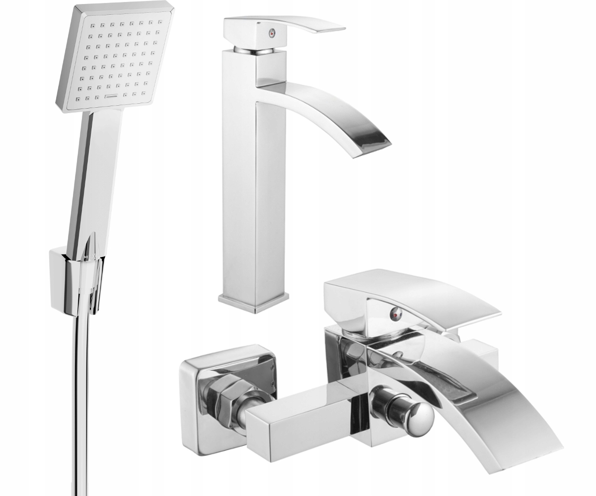 Mexen Libra R45 vanová sada mosaz chrom, keramická hlava, sprchový set