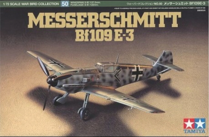 Messerschmitt Bf109E-3 Tamiya 60750) 1:72