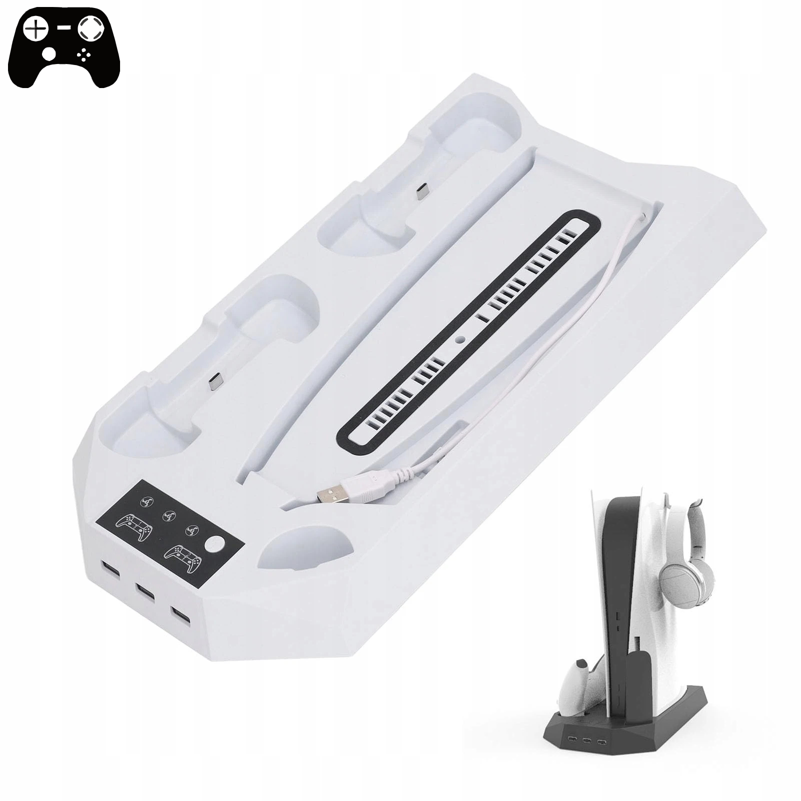 Stacja Ładująca Do PS5 Podstawka Chłodząca