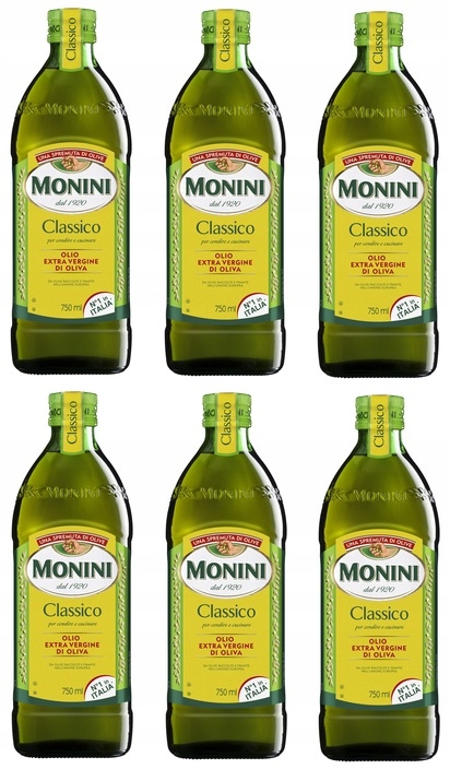 6x 750ml Monini Oliwa z oliwek Extra Vergine Classico Karton