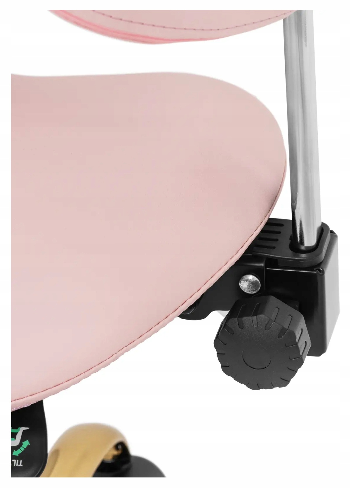 Taboret kosmetyczny siodłowy 51-65 cm różowy złoty Physa Mannheim 10040833