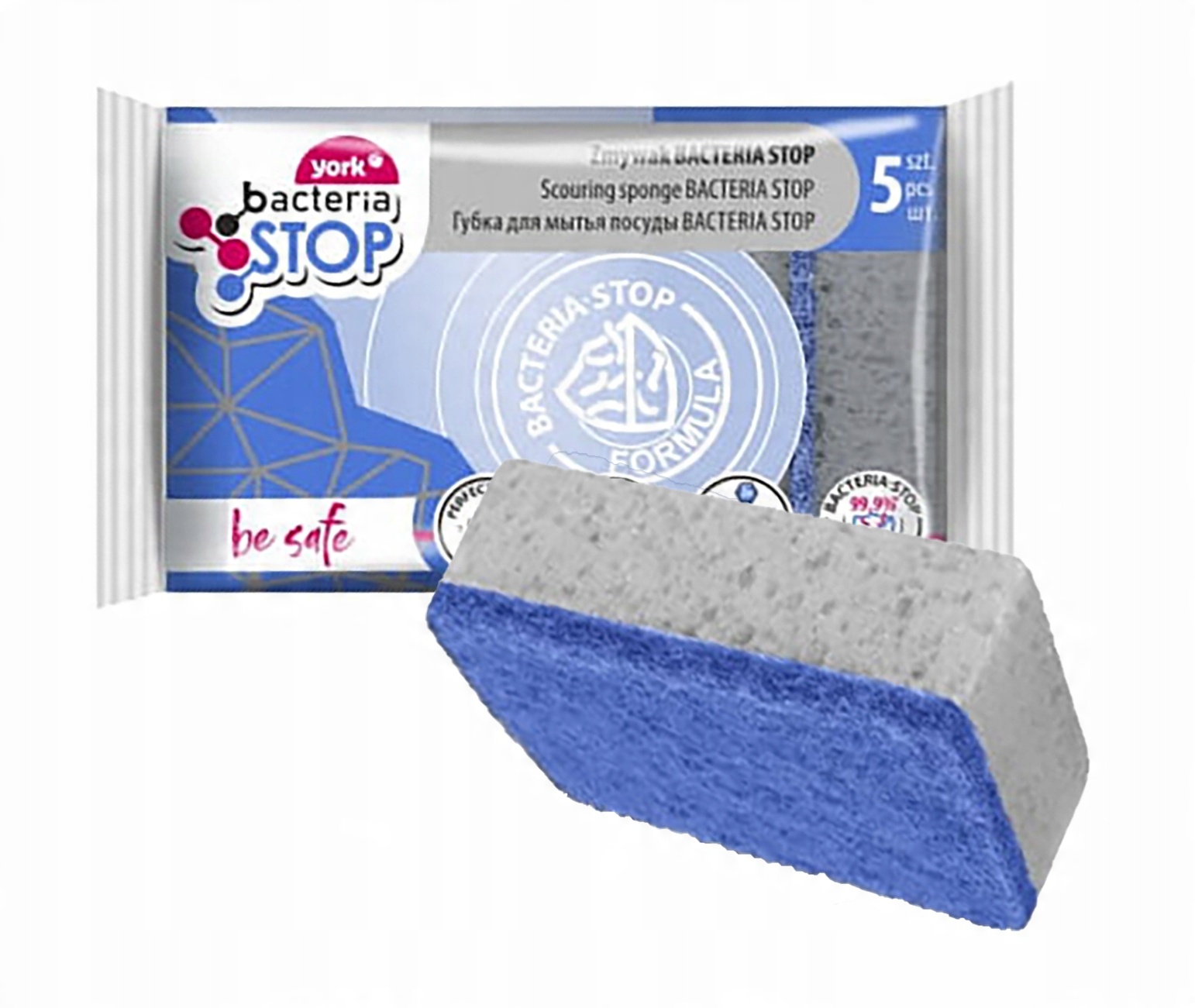 

York Zmywak Z Warstwą Szorującą Bacteria Stop