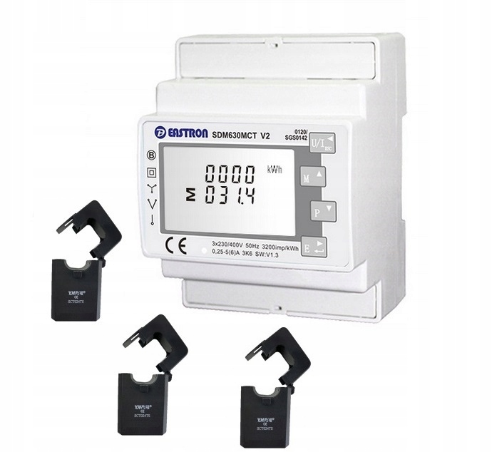 Licznik Energii Eastron SDM630MCT przekładniki SCT024TS 250A/5A 3 szt.
