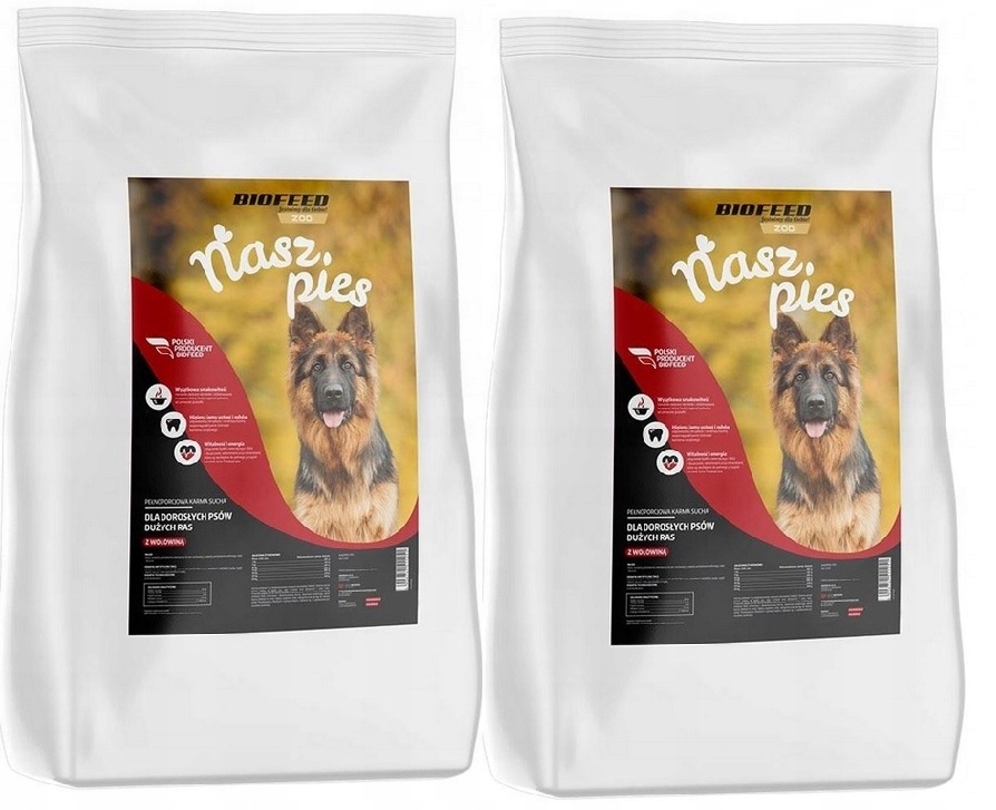 Levně Biofeed suché krmivo pro psy s hovězím masem 2x7,5 kg