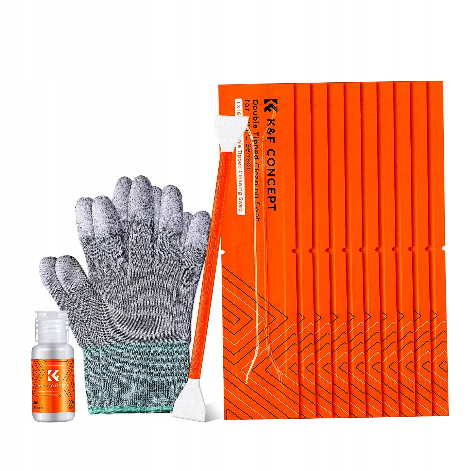 Zestaw do czyszczenia matryc Aps-c 10 szpatułek 16mm Rękawice Płyn