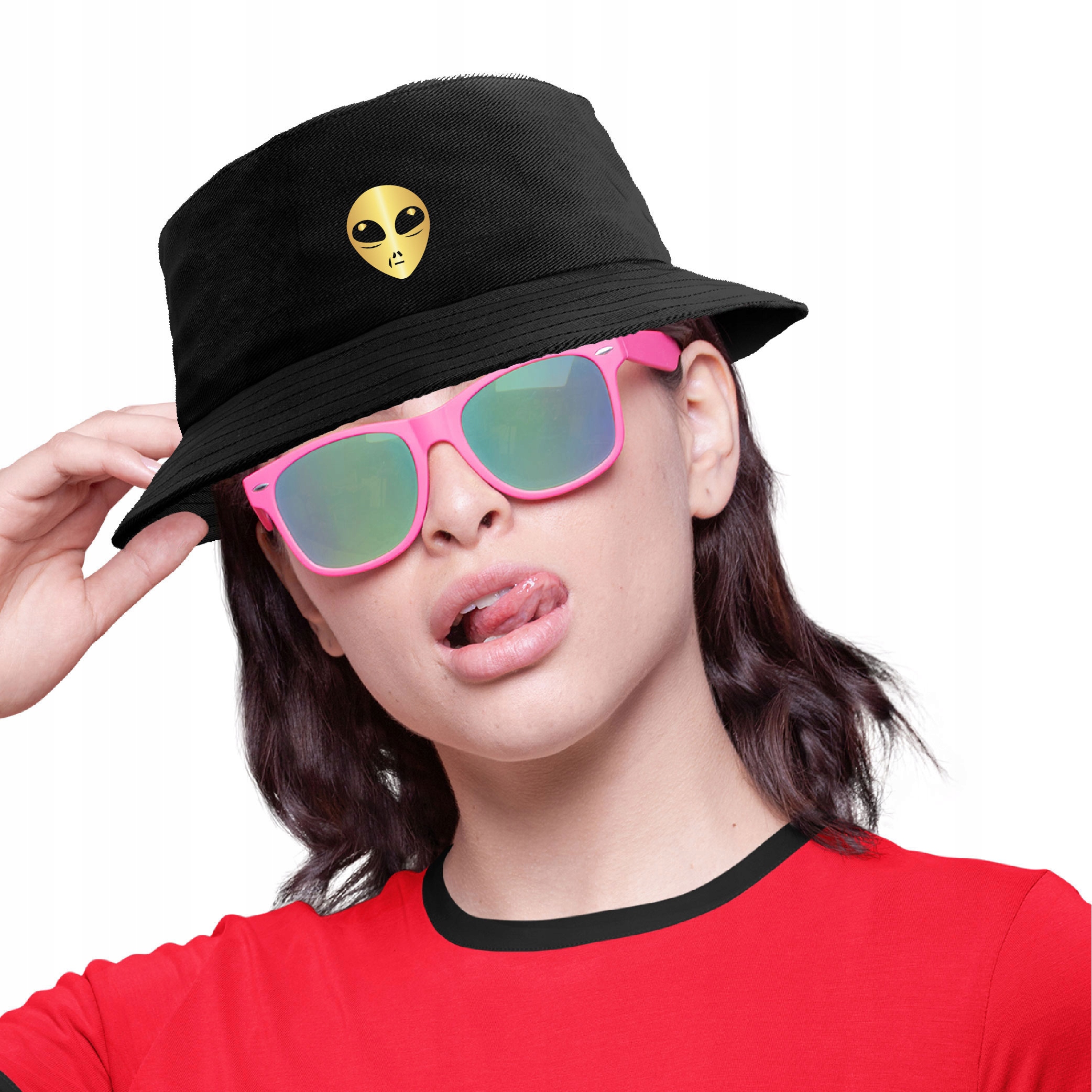 

Kapelusz Czapka Bucket Hat Złoty Alien Gold Ufo