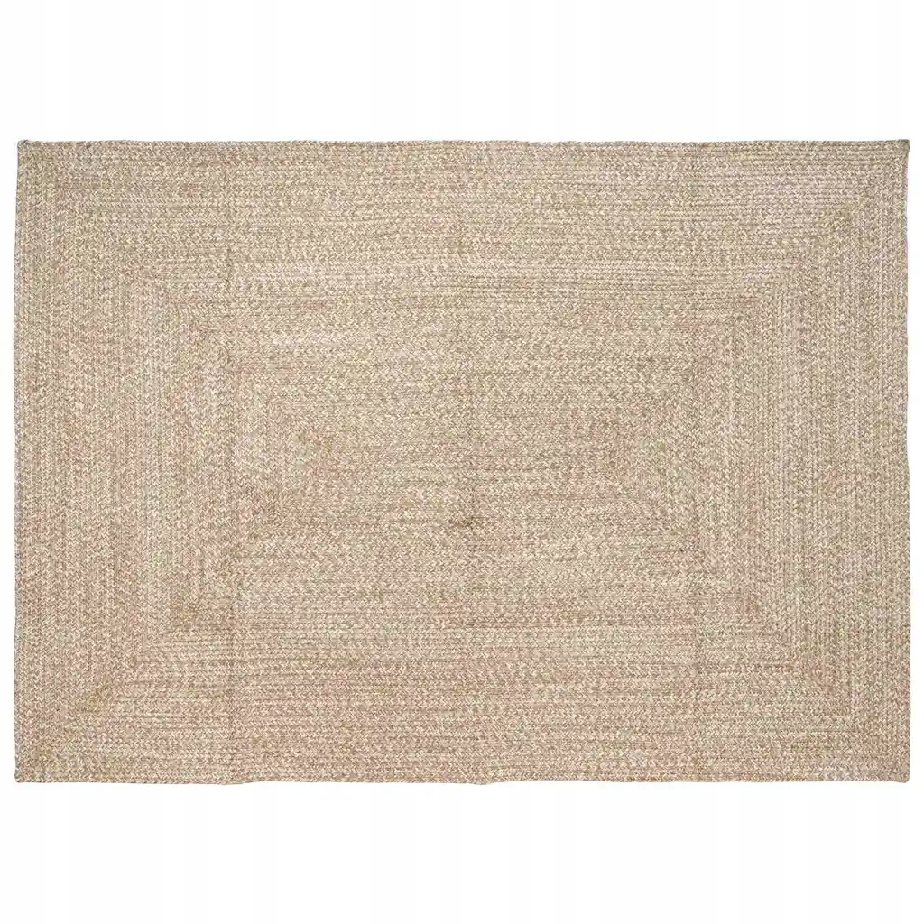 vidaXL Kusové koberce Obdélníkový Přírodní a bílá 240 x 340 cm juta
