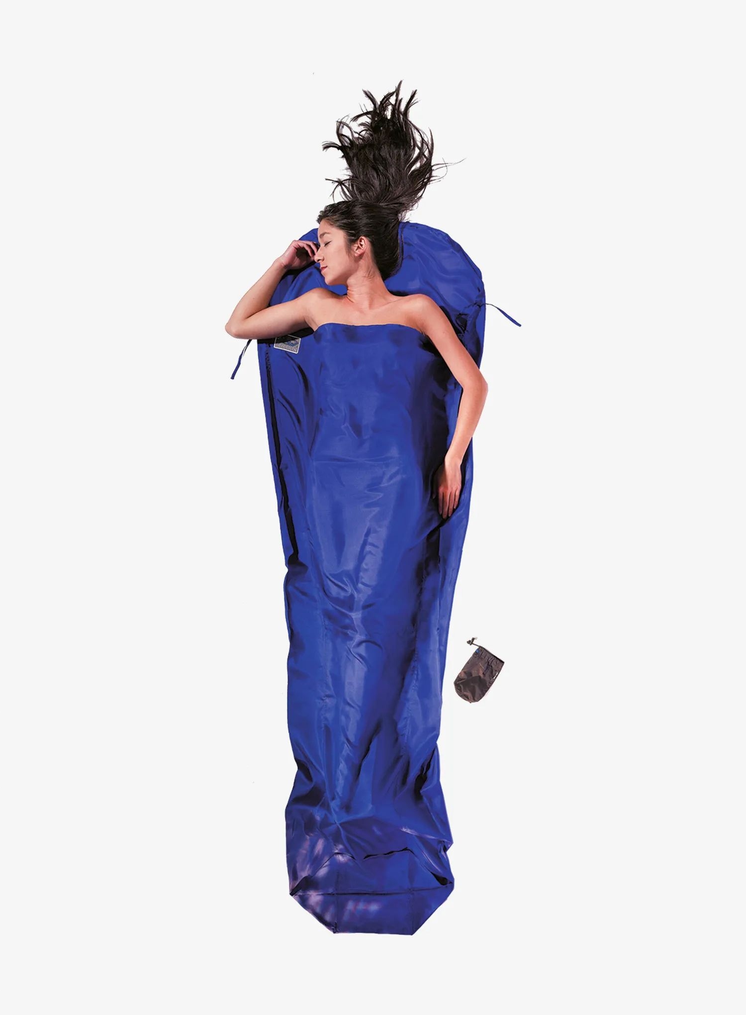 Vložka do spacáku Cocoon MummyLiner Silk ultramarínově modrá