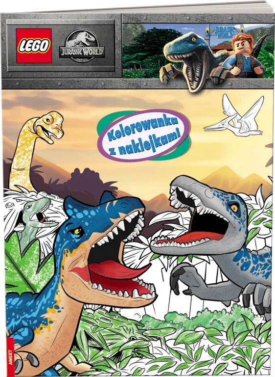 

Lego jurassic world Kolorowanka z naklejkami
