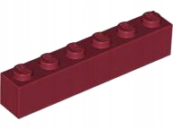 

Lego 3009 klocek brick 1x6 c. czerwony 1 szt N