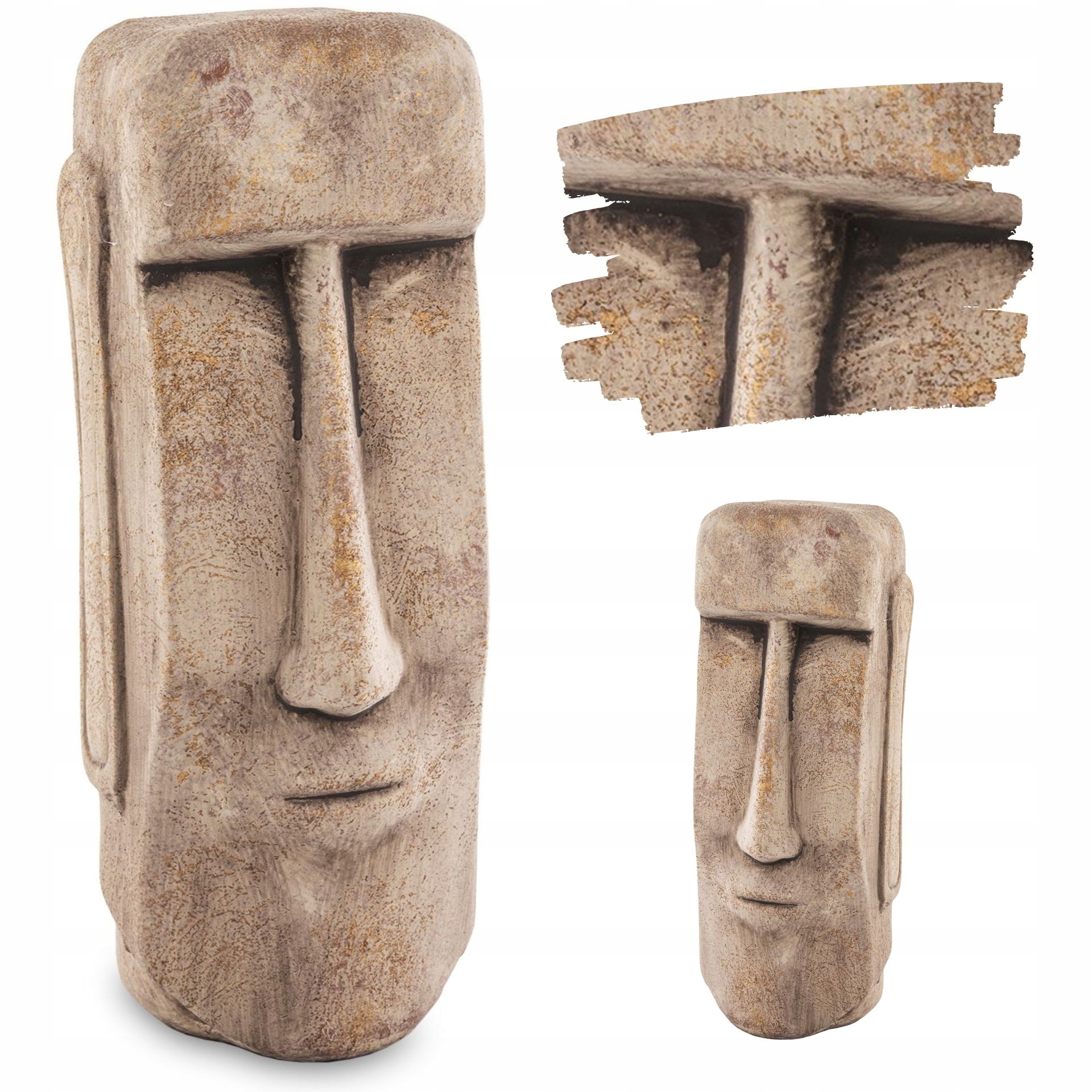 

Ozdoba Ceramiczna Figurka Beżowa Mała Twarz 26x10