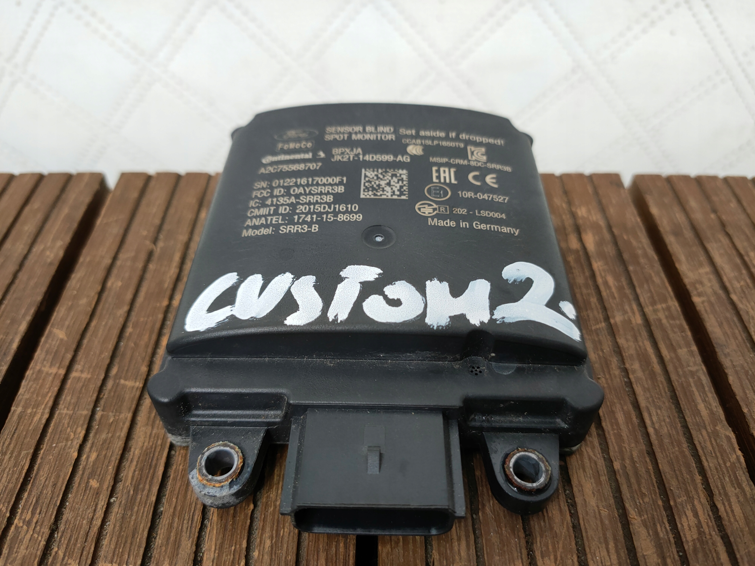 FORD TRANSIT CUSTOM 19-23 RADAR BLIS Sensor MARTWEGO POLA JK2T-14D599-AG