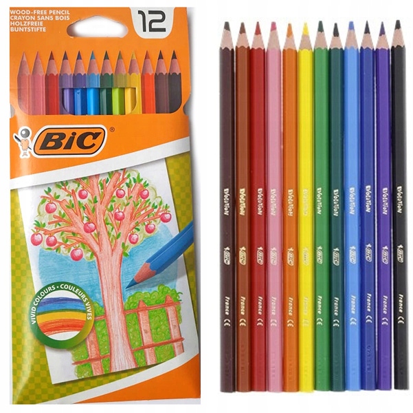 

Kredki ołówkowe Bic 12 szt.