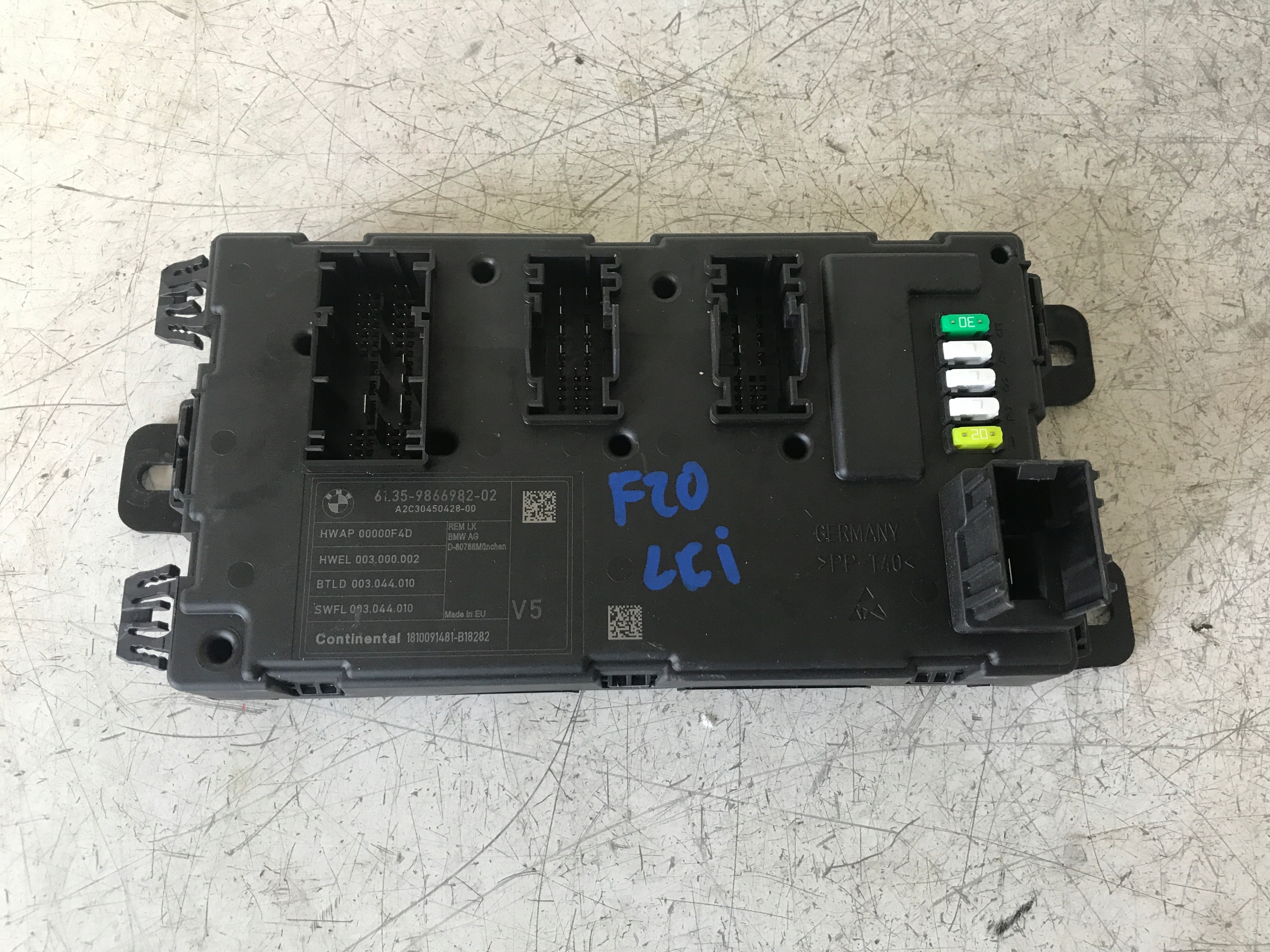 module control unit REM BMW 1 F20 LCI 9866982