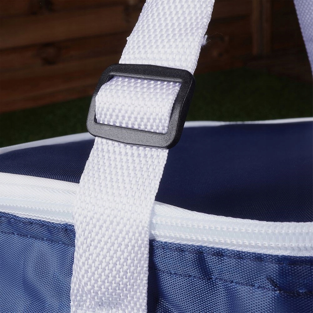 Torba TERMICZNA termoizolacyjna plażowa turystyczna podróżna piknikowa 8L Kolor dominujący odcienie niebieskiego