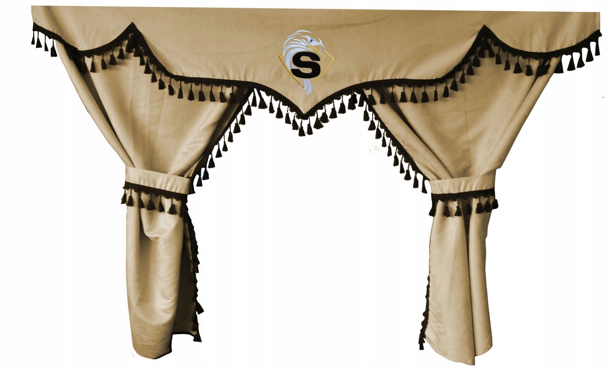 ZASŁONY SZYB FIRANY DO KABINY TIR SCANIA R KOMPLET