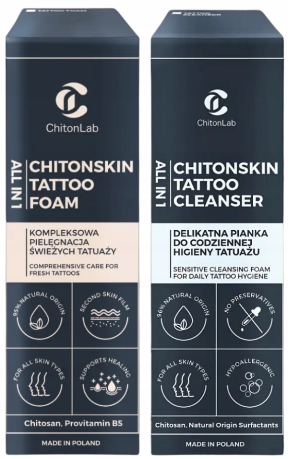 Inkside Chitonskin Tattoo sada pro péči o čerstvé tetování 40 50 ml