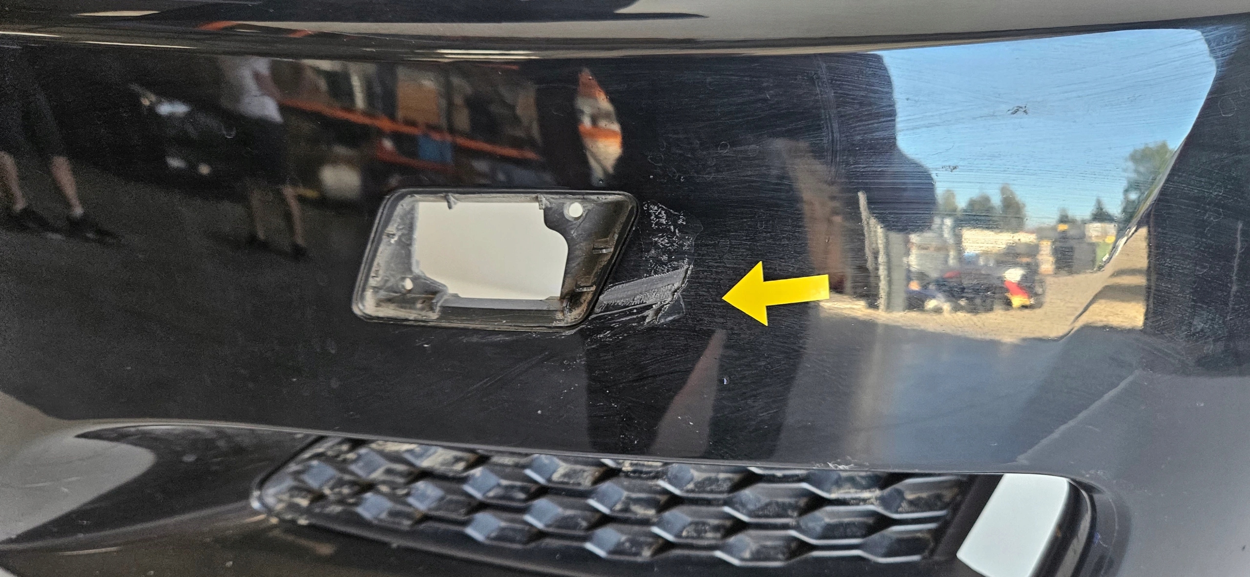 front bumper JAGUAR F PACE F-PACE PDC washers