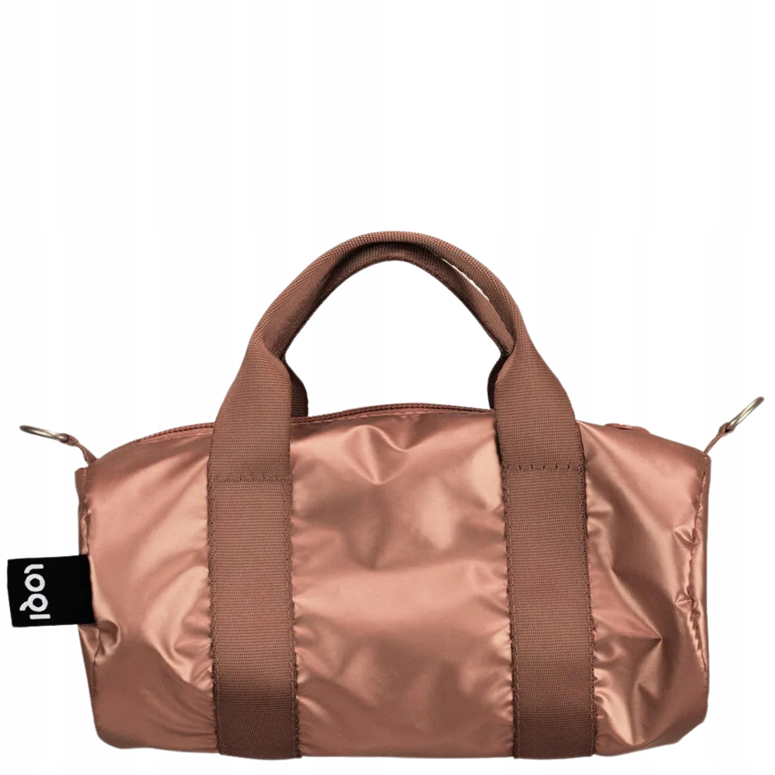 Cestovní taška Metallic Rose Gold Loqi Stylová, voděodolná, příruční zavazadla
