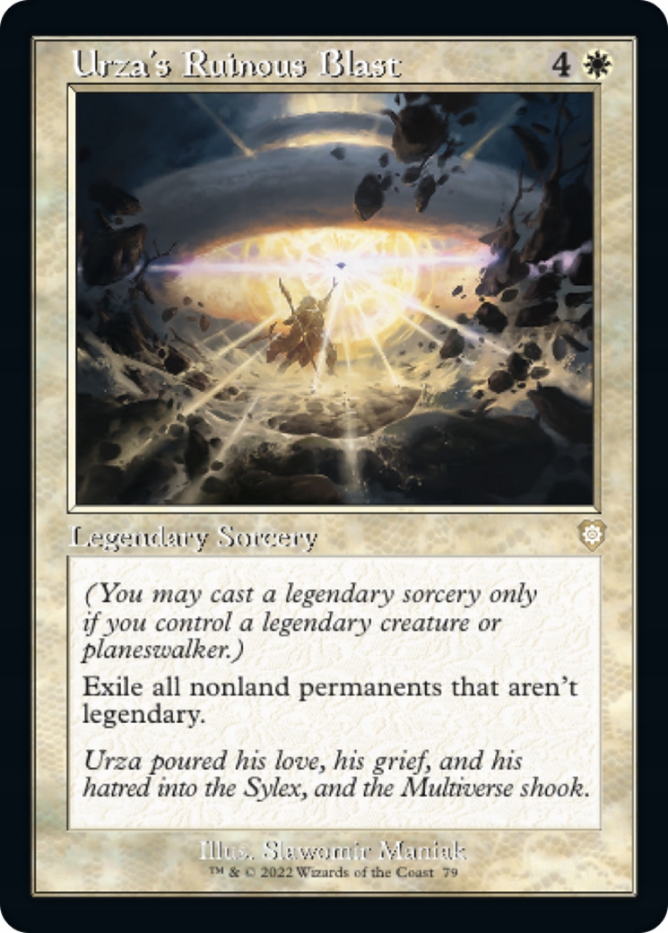 Mtg Urza's Ruinous Blast *Retro-Frame* (r)