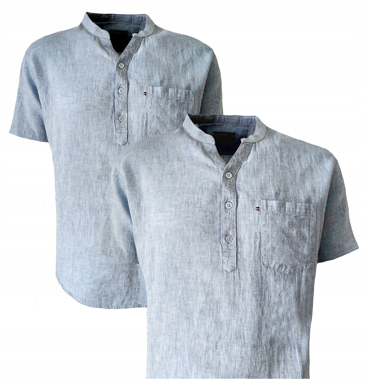 Pánská bavlna košile Bagarda modrá XXL, prodyšná na léto