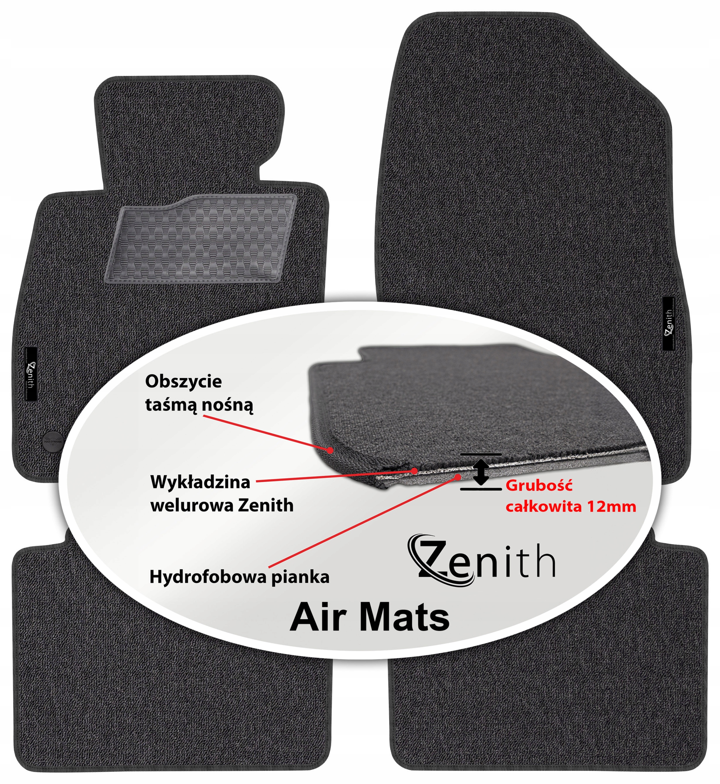 Mazda 6 III Sd 2013 – Velúrové koberčeky do auta Zenith Air Mats