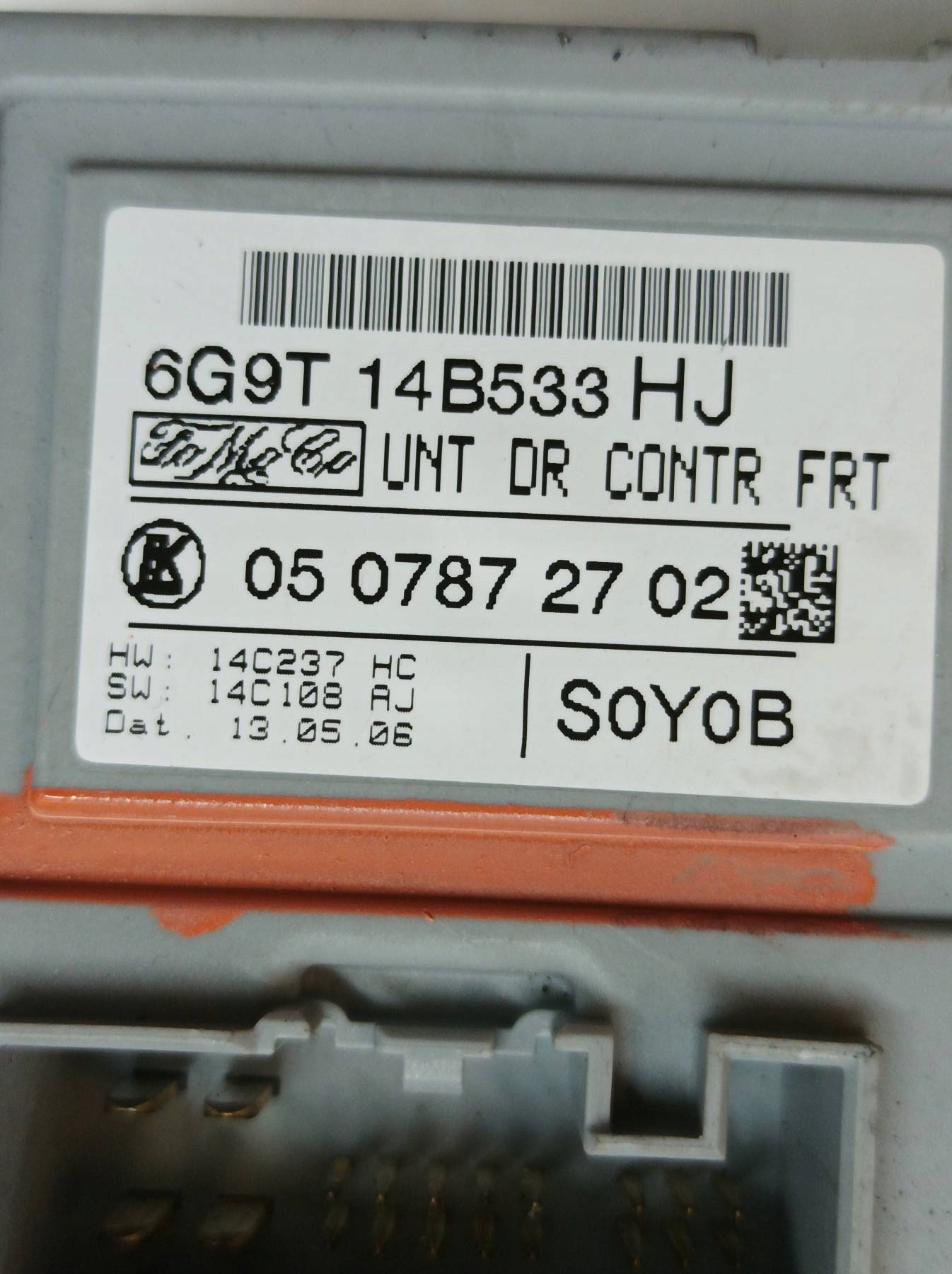 module door right front 6G9T-14B533-HJ Ford S-MAX and (2006-2015)