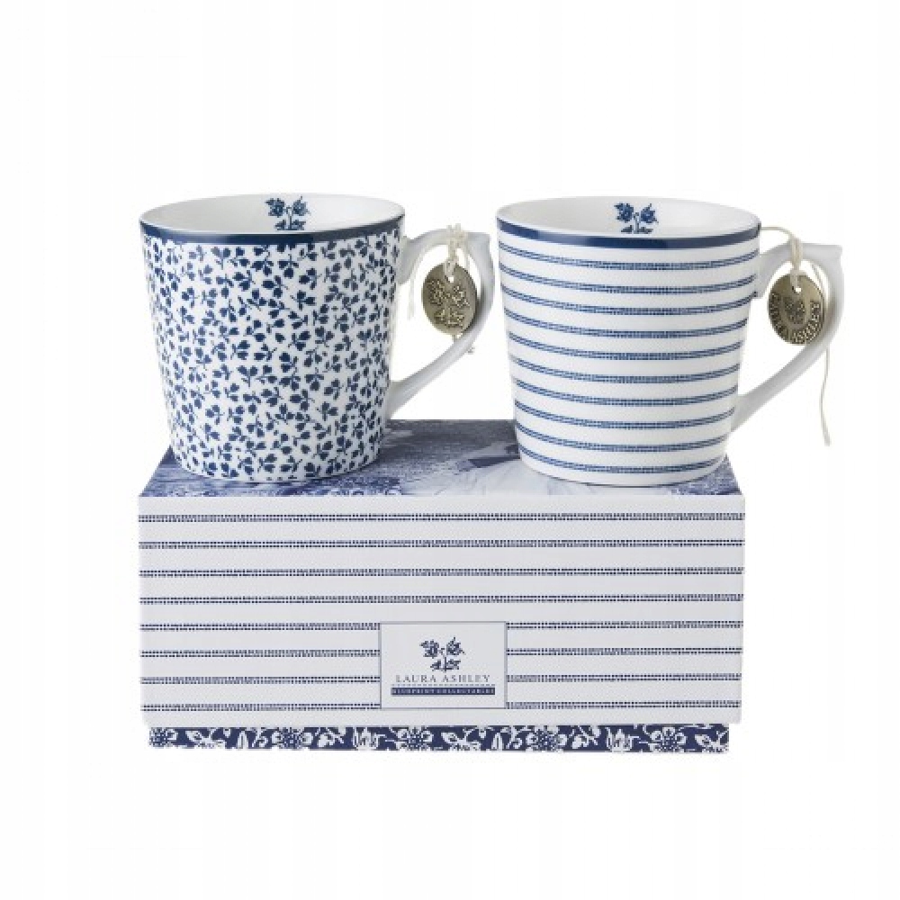 

Laura Ashley zestaw kubków Floris i Candy Stripe