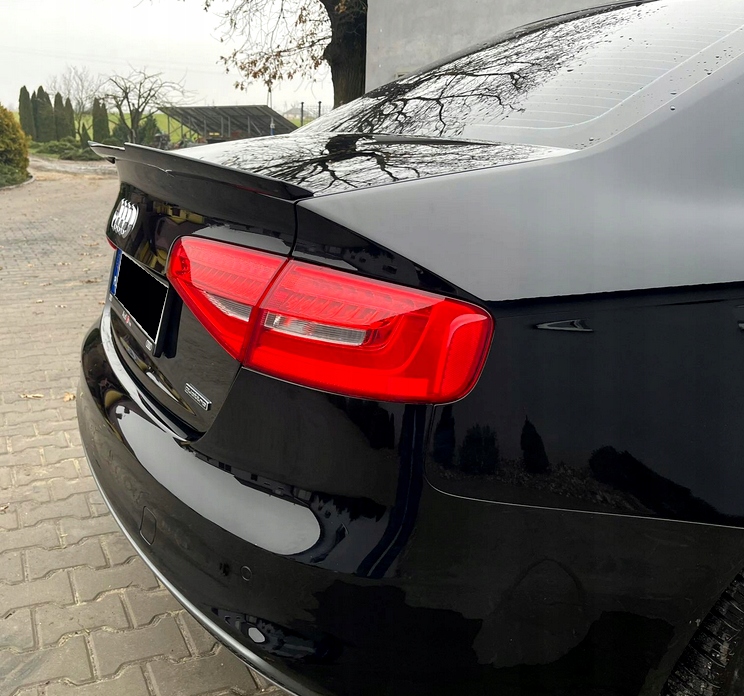 спойлер FP черный глянец ABS для Audi A4 B8 2007-2012 зад