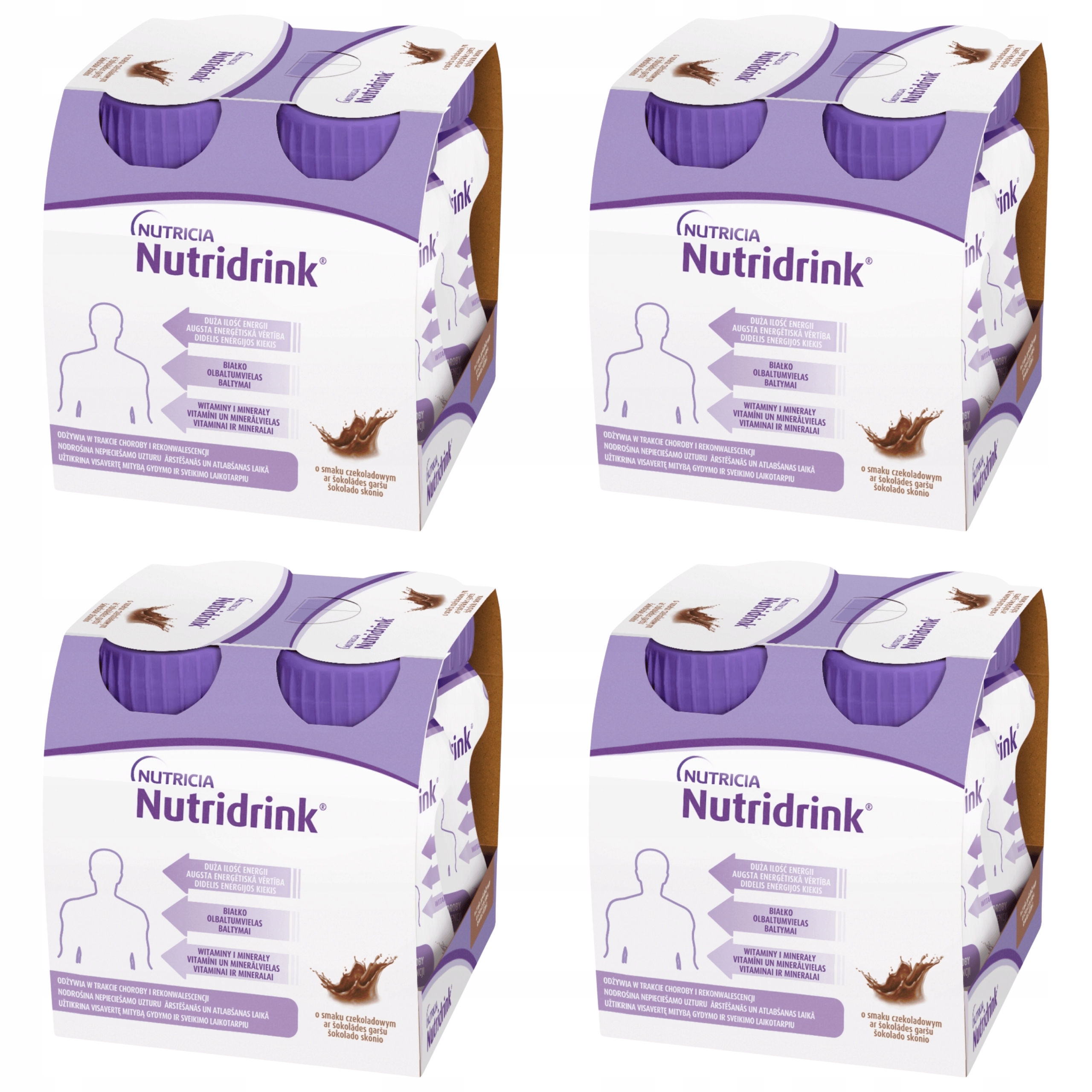 Nutridrink o smaku czekoladowym 4 x 125 ml