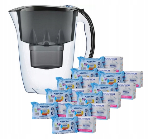 10xWKŁAD Aquaphor Maxfor typ Maxtra+dzbanek