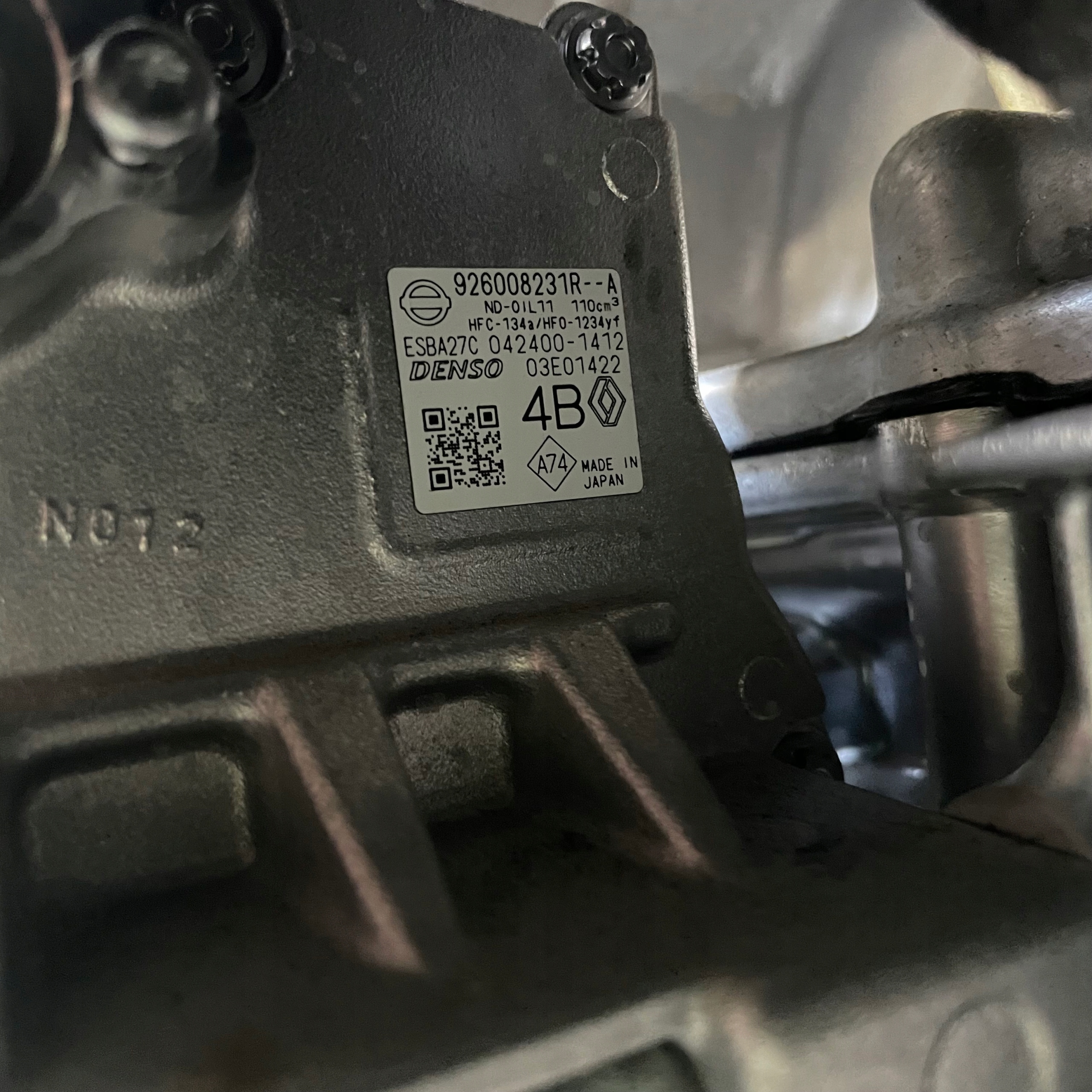 RENAULT CLIO V HYBRYDA COMPRESSOR KLIMY 926008231R