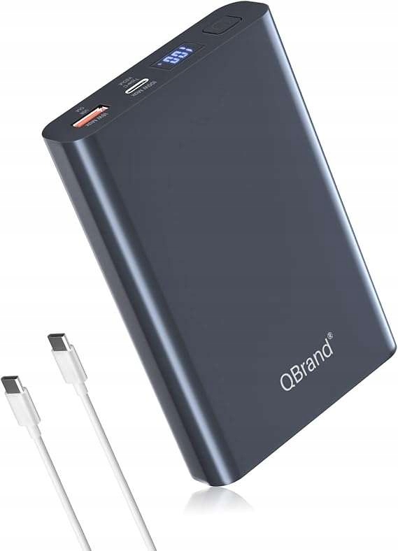 Powerbanka 20000 mAh, praktická, výkonná, s rychlým nabíjením přes Usb C, černá