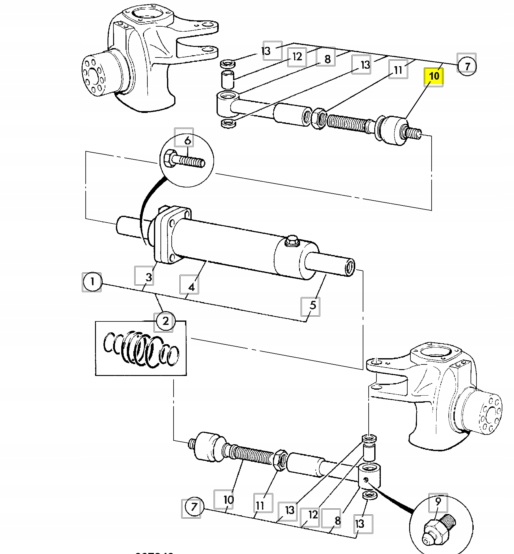 KONCOWKA DRAZKA KIEROWNICZEGO JCB KOPARKA Machine type Excavator