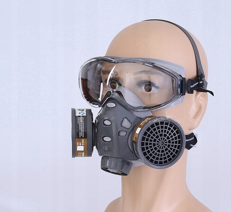 MASKA GAZOWA PEŁNA TWARZ Z RESPIRATOREM Z FILTREM Typ pełnotwarzowa